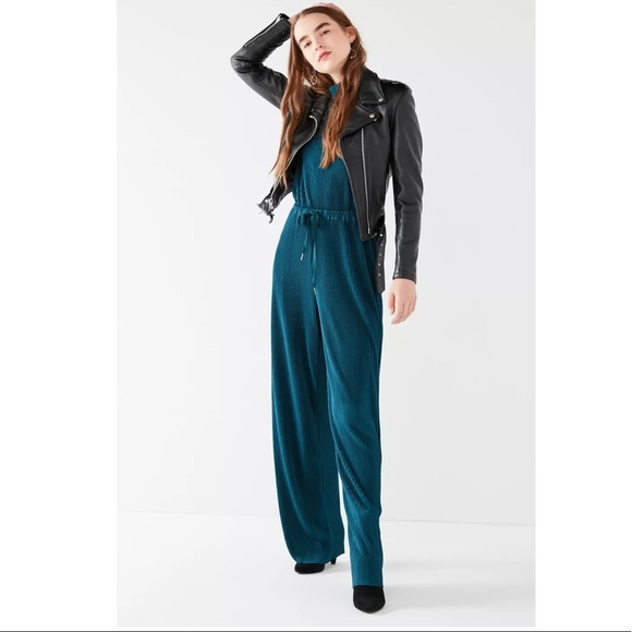 Urban Outfitters Pants - Urban Outfitters Eliza Pleated Mock-Neck Jumpsuit